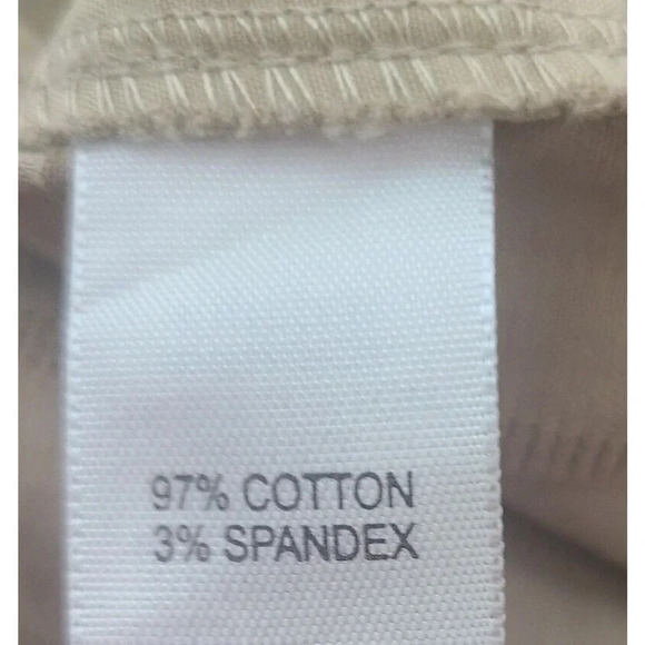 J. Jill Capri Pants Women's Size 14 Sand Tan Wide Leg Pinstripe Cropped - Picture 5 of 5